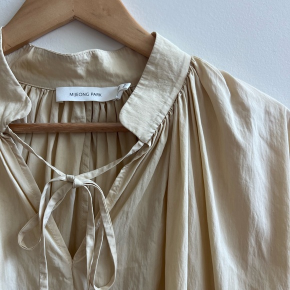 Mijeong Park Shirred Blouse Light Yellow XS/S - Picture 6 of 8